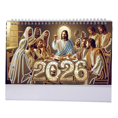 2026 Calendar DIY Diamond Painting Art Kit Diamond Painting Kit DIY Diamond Art Desk Calendar for Home Office School Scheduling
