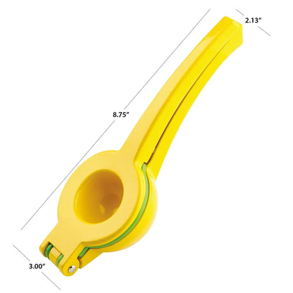 2-in-1 Lemon Lime Squeezer Dual-Cavity Juicer Heavy-Duty Aluminum Ergonomic Handles Easy Clean Dishwasher Safe Kitchen Gadget