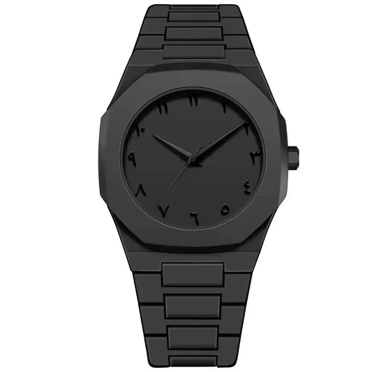 New Fashionable Watch Simple Black Quartz Watches