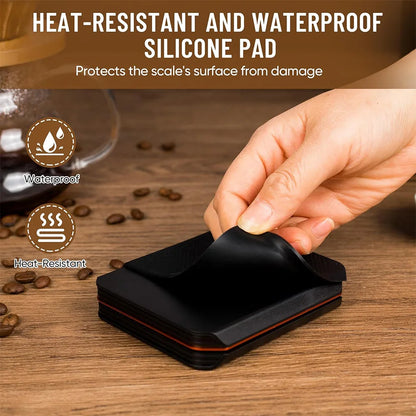 Electronic Coffee Scale with Timer LED Display Mini Coffee Scale High Precision Kitchen Scale for Espresso and Pour Over Coffee