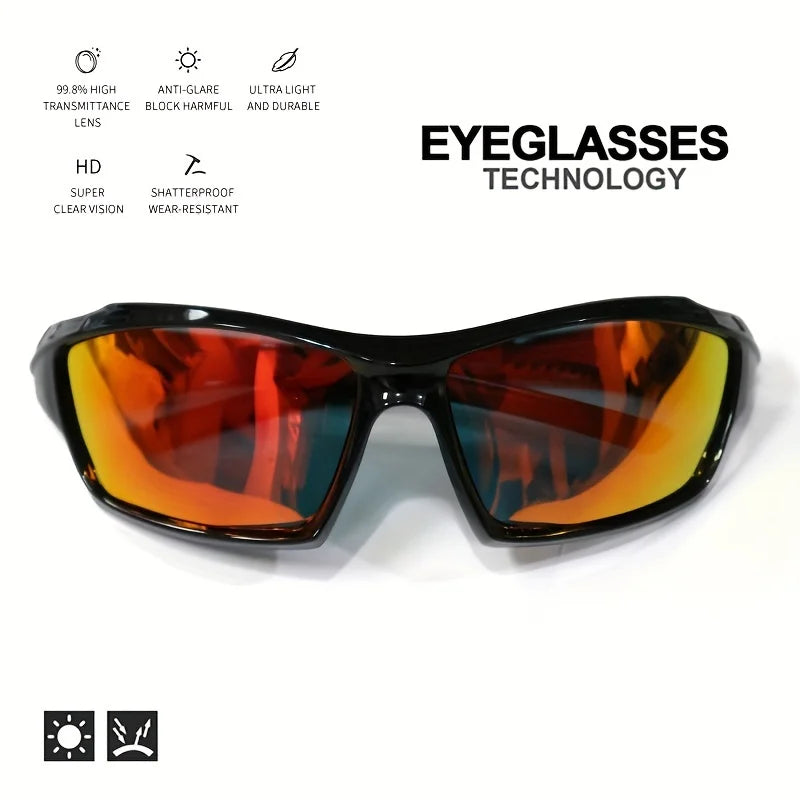 Polarized UV400 Mirrored Sunglasses Lightweight Cycling Driving Outdoors