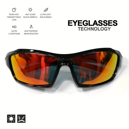 Polarized UV400 Mirrored Sunglasses Lightweight Cycling Driving Outdoors