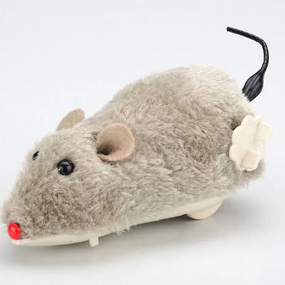 Fun Plush Mouse Cat Toy Lifelike Running Mouse for Pets Random Color