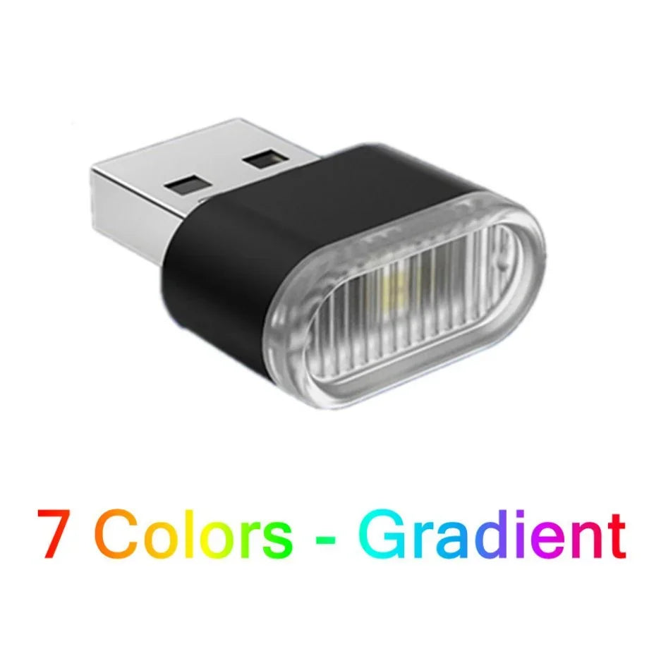 Car Mini-USB LED Atmosphere Lighting Universal PC Portable Plug and Play