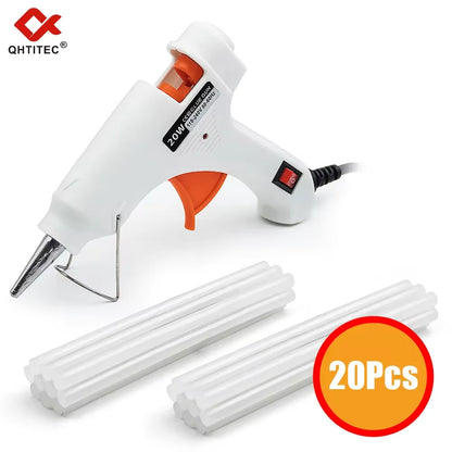 20W Mini Hot Glue Gun with 20 Glue Sticks, Electric DIY Craft & Home Repair Tool