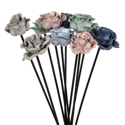 10Pcs Suede Velvet Flower Reed Diffuser Replacement Stick DIY Handmade Home Decor Extra Thick Rattan Oil Diffuser Refill Sticks