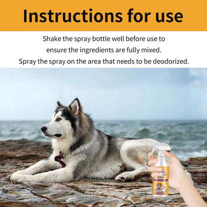 Pet Deodorizing Spray Clean Pet Odor Indoor Air Fresh Long Lasting Scent Deodorizer