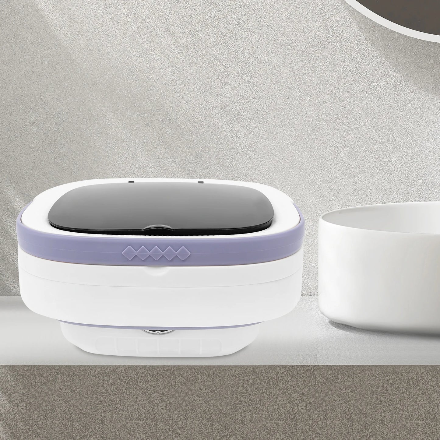 Mini Foldable Washing Machine 12L Capacity Pure Copper Motor 3 Washing Modes Easy To Move for Baby Clothes Underwear