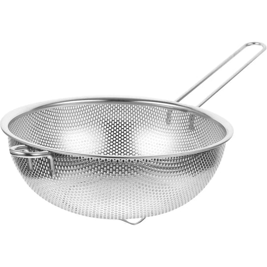 Stainless Steel Filter Basket Fine Mesh Strainer for Kitchen Fruit Vegetable Rice Wash Colander Basket