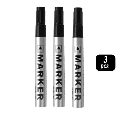 Permanent Paint Markers Waterproof Black Quick Drying Oil Based Pen