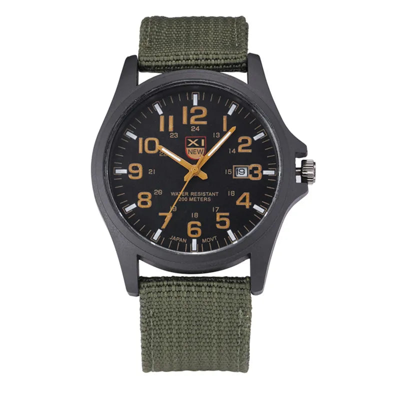 Sports Watch Quartz Nylon Band with Date