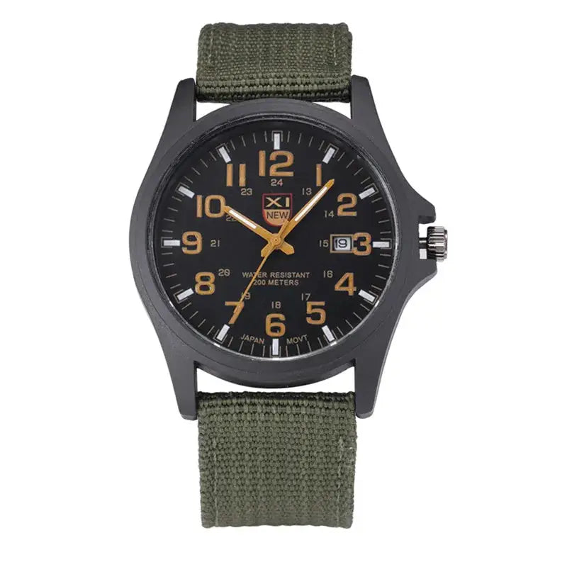 Sports Watch Quartz Nylon Band with Date