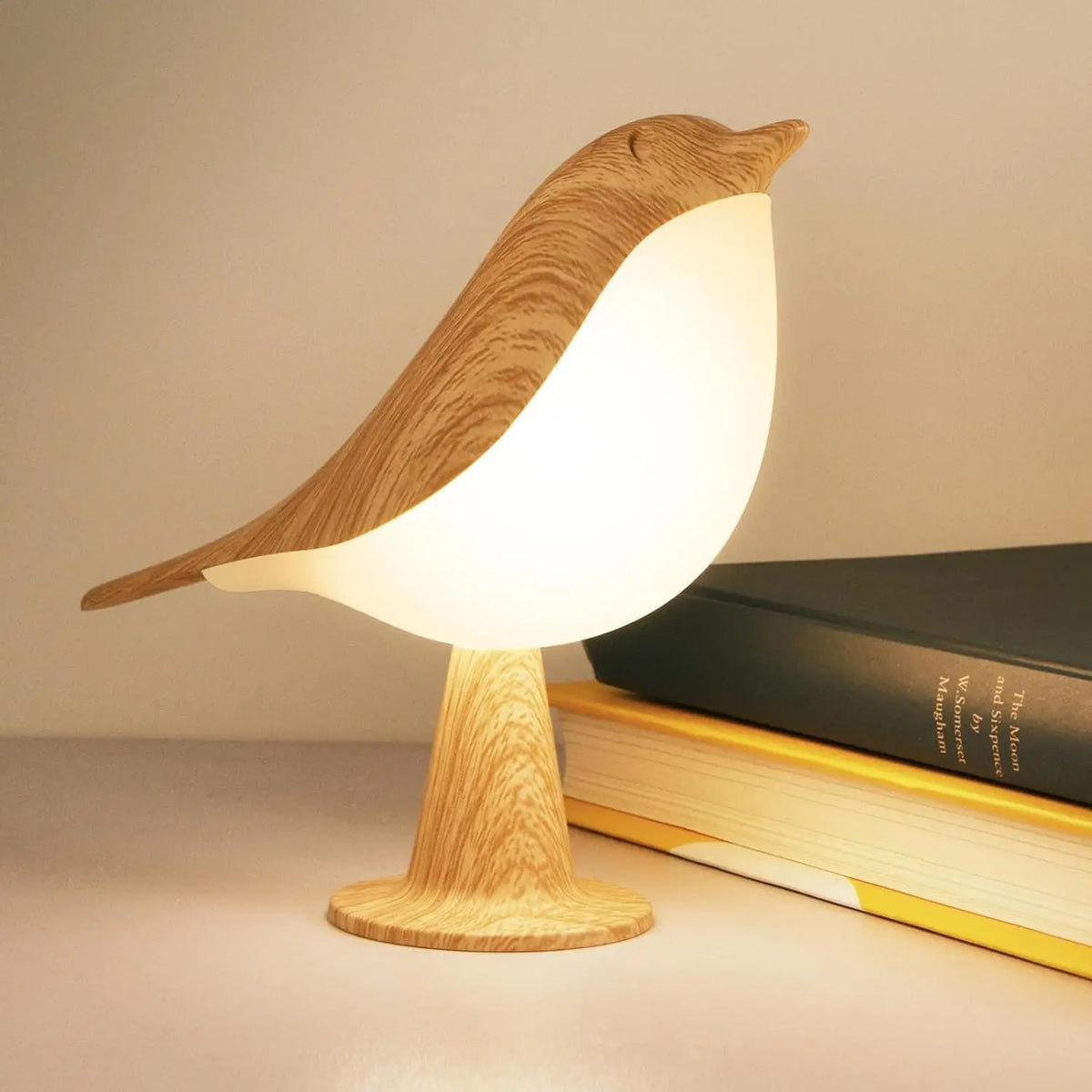 LED Bird Lamp Touch Control Cordless Night Light Dimmable USB Rechargeable Lamp