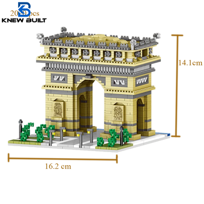 Leaning Tower of Pisa Micro Mini Building Blocks Toys-Cubicle and Home Décor,Historical Enthusiasts'Collectible,Educational