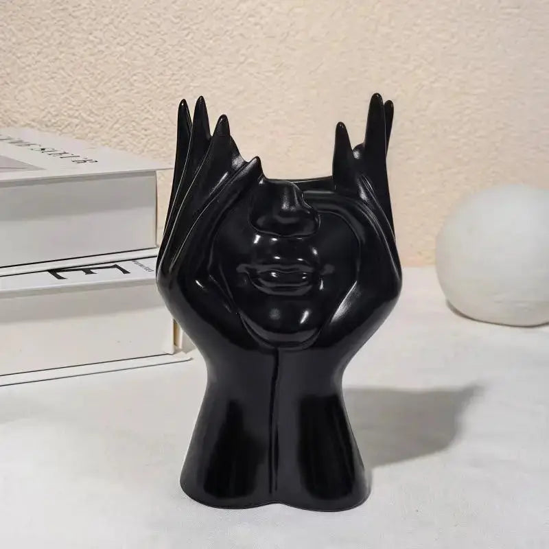 1 OR 2PCS Abstract Human Face Art Styling Office Supplies Desktop Multifunctional Storage Pen Holder Makeup Brush Holder Decoration
