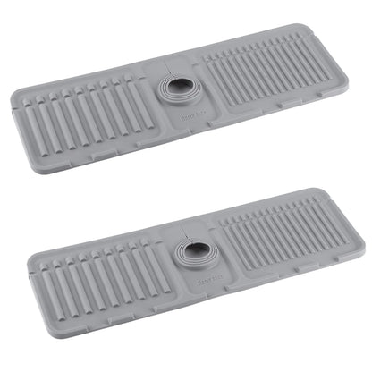Silicone Drip Catcher Tray Quick Dry Water Catcher Mat Multi-Purpose Faucet Drainage Pad Drying Mat for Kitchen Bathroom