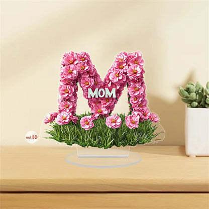 Mother s Day Decorative Acrylic Heart Flower Star Wall Hanging Ornaments for Kitchen Dining Room Bathroom Garden Patio Outdoor