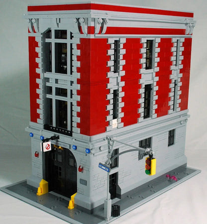 Street View Model Building Blocks Bricks Firehouse Headquarters Compatible 75827 Desktop Decoration Toys Kids For Birthday Gifts