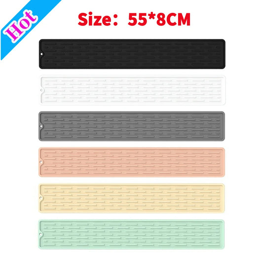 1pcHome Gadgets Silicone Faucet Mat Waterproof Cleaning Faucet Splash Catcher Mats Heat-insulation for Home Bathroon Accessories
