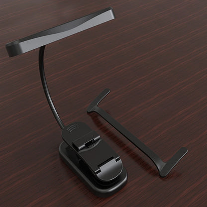 LED Music Stand Light with Flexible Neck Clip On Reading Light Touch Stepless Dimming Clip On Book Lamp for Home Office