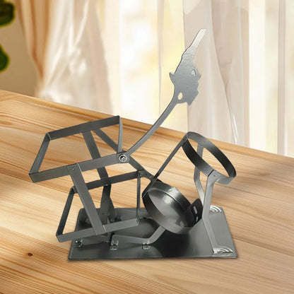 Retro Metal Red Wine Rack Skull Skeleton Design Wine Holder Skull Metal Wine Rack for Home Kitchen Bar Table Decoration