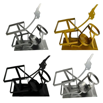 Steampunk Style Drink Stand Skull Skeleton Design Wine Holder Skull Metal Wine Rack Funny Metal Skull Skeleton Bar Decor