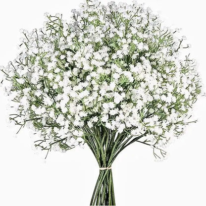 Babys Breath Artificial Flowers,6 Pcs Gypsophila Real Touch Flowers for Wedding Party Home Garden Decoration
