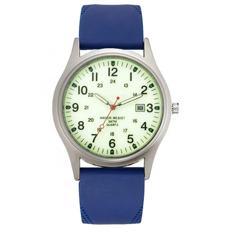 Casual Sports Watch Quartz Silicone Band
