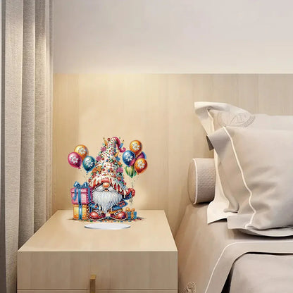 Special Shape Table Top Diamond Painting Ornament Kits Cute Gnome Diamond Painting Desktop Decorations Bedroom Table Decoration