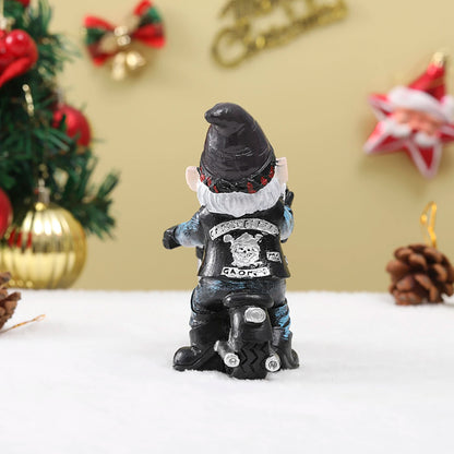 Resin Gnome Statue Waterproof Mini Decor Statue Pastoral Landscape Ornaments Suitable for Outdoor Yard Patio Decoration