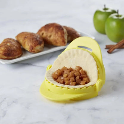 Dumpling Press Set of 2 Manual Kitchen Tool Perfect Dumplings Empanadas Mini Pies Pierogis Compact Storage Included Discs