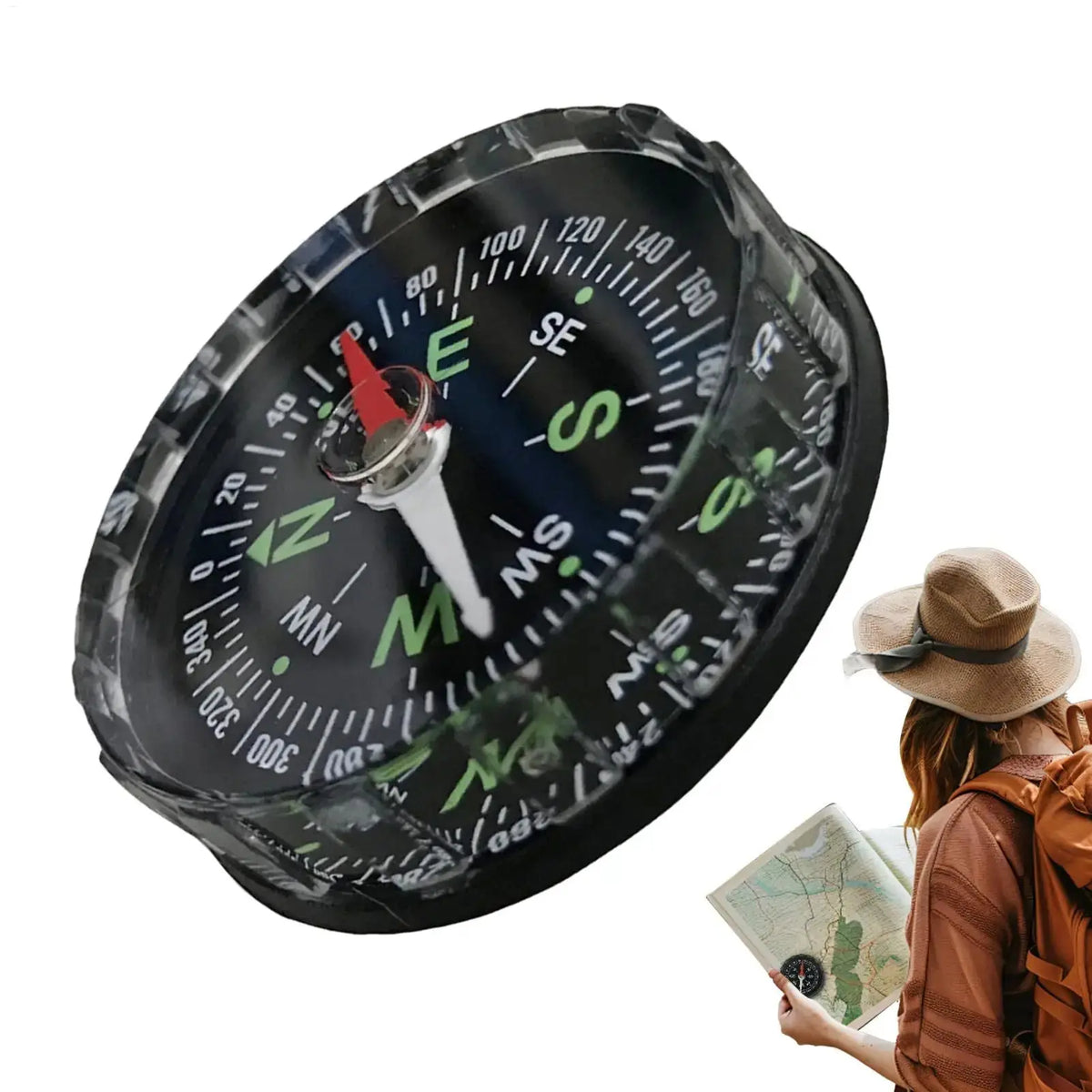 Compass Multifunctional Navigation for Survival Traveling Mountaineering Boating Outdoor Sports