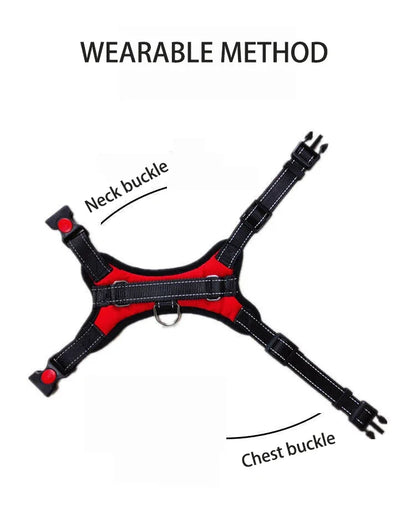 Dog Puppy Harness Quick Release Vest Nylon Material Breathable