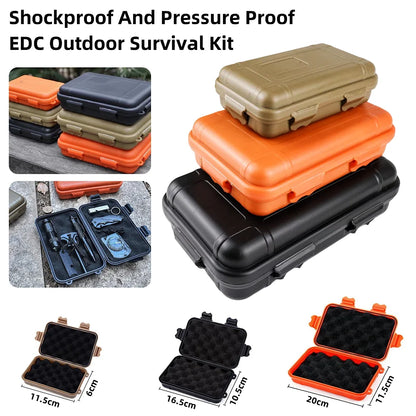 S/L/XXL Outdoor Plastic Waterproof Survival Container Camping Outdoor Travel