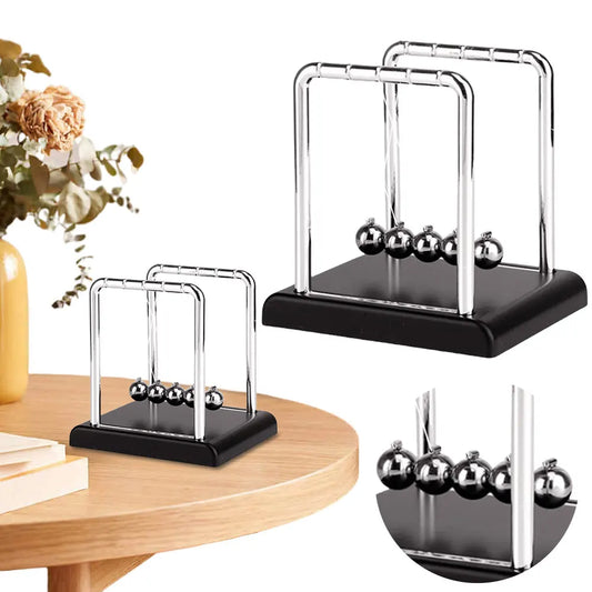 Newtons Cradle Steel Balance Ball Teaching Supplies Physics Science Pendulum Desk Toy Science Physics Gadget for Home and Office
