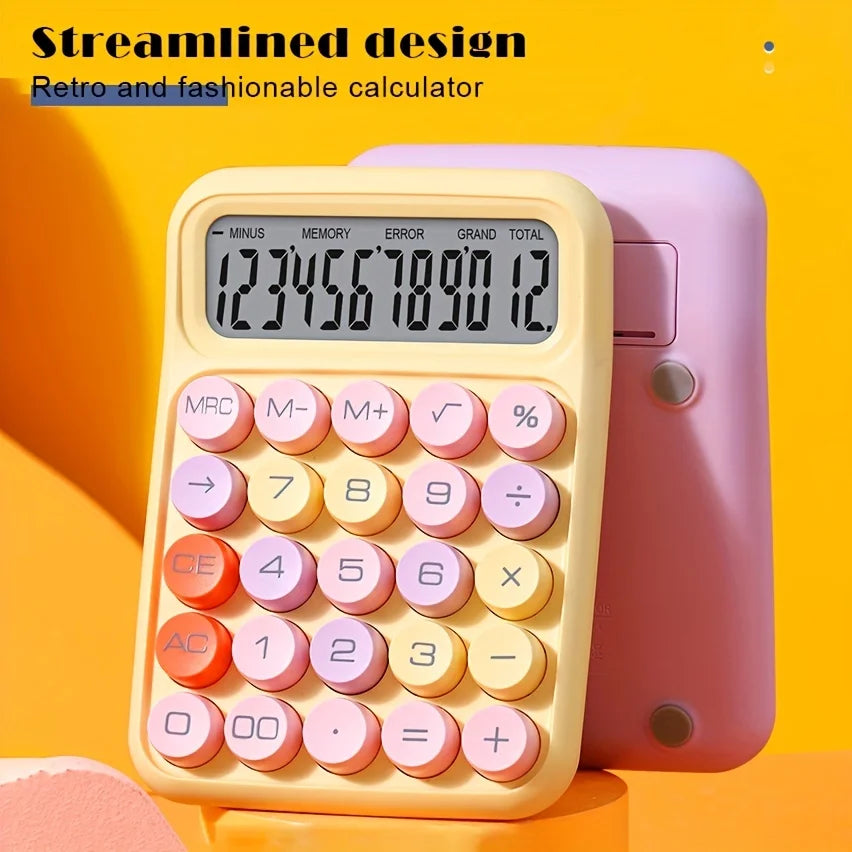12-digit large LCD Display Large Buttons Flexible Keyboard Calculator