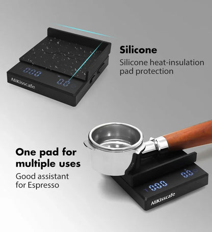 AliKisscafe Kitchen Coffee Scale Digital Scale With Timer Rechargeable Electronic Precision Espresso Accessory Barista Tool Gift