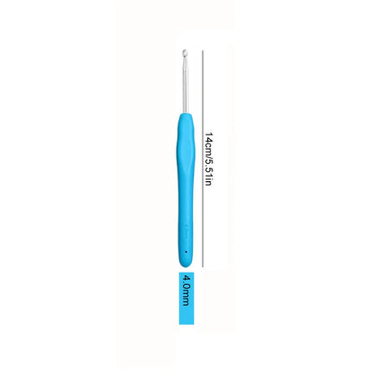 Large Crochet Hooks 2.0~10.0mm Soft Grip Yarn Needle Kits Knitting Needles with Ergonomic Handles