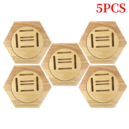 1-10PCS Honeycomb Combination Medal Display Stand Building Block Toys Hexagonal Wood Medal Rack Creative Splicing Wall Decor