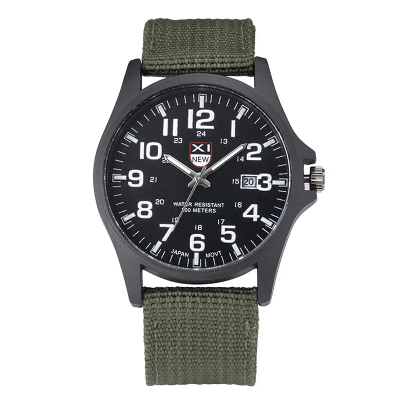 Sports Watch Quartz Nylon Band with Date