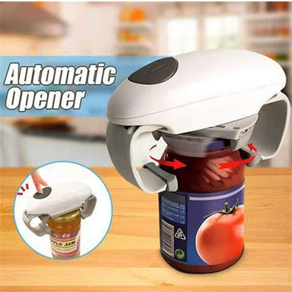 Electric Can Opener easy and easy to open cans and bottles Battery Operated Tin Opener One Touch for All Kinds of Jars Bottles