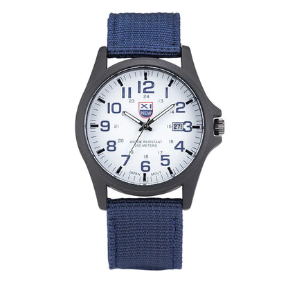 Sports Watch Quartz Nylon Band with Date