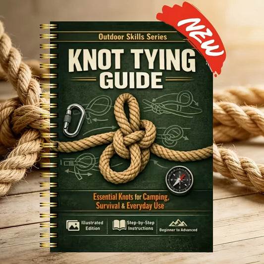 Outdoor Illustrated Survival Knot-tying Guide Step by Step Complete Knot Guide for Camping Hiking Daily Survival Home 40 Pages