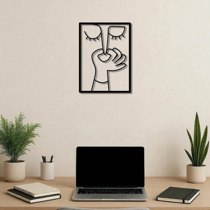 "Funny Metal Bathroom Sign – Minimalist Humorous Restroom Decor, Waterproof Home Wall Art & Gift"