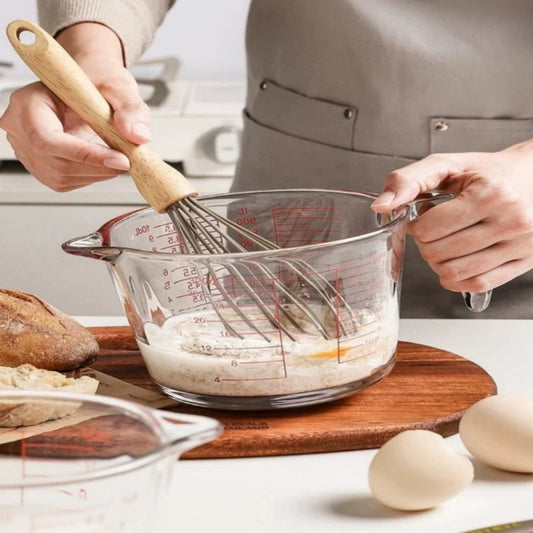 500ml Shatterproof Glass Measuring Cup with Precise Scale Microwave and Oven Safe Ergonomic Design for Kitchen Easy Clean