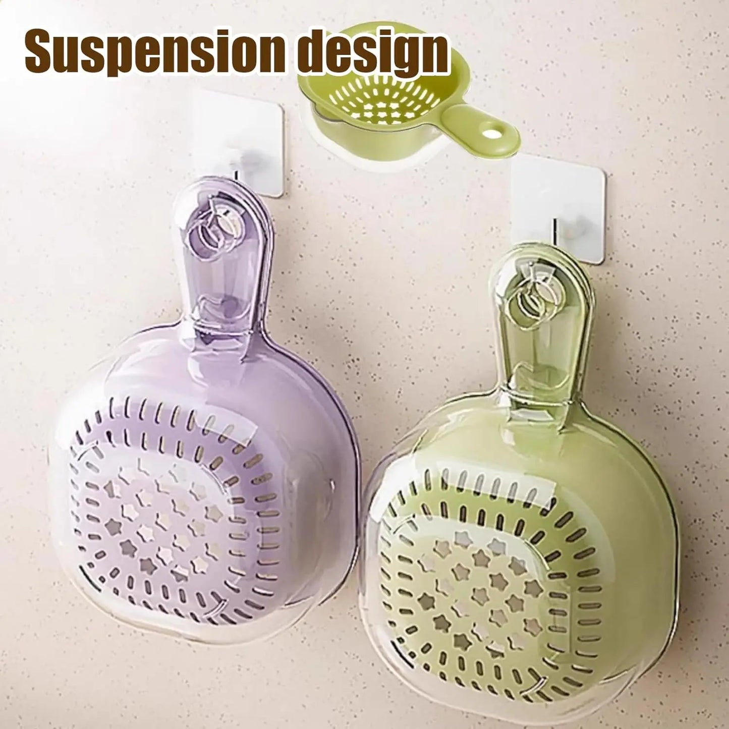 Kitchen Dual-Layer Draining Basket with Handle, Fruits and Vegetables Washing Draining Basket, Portable Multipurpose Draining Ba