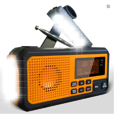 Emergency Solar Radio Hand Crank Charging AM/FM Survival Radio