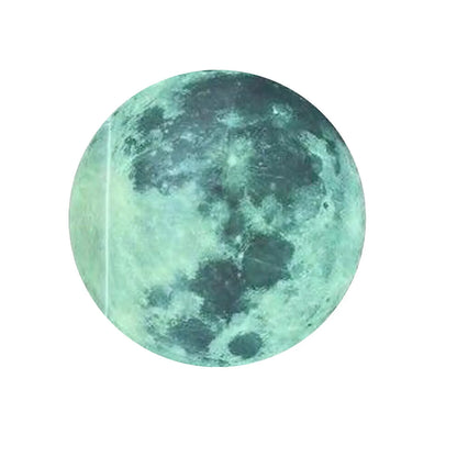 20cm3d Moon Fluorescent Wall Sticker Pvc Removable Luminous Sticker Creative Children'S Room Decoration Astronomy Enlightenment