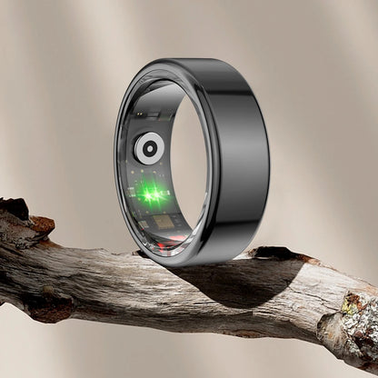 R02 Smart Ring Heart Rate Tracker IP68 & 5ATM Waterproof Blood Oxygen Tracker Multi-sport Modes Wearable for Android for IOS