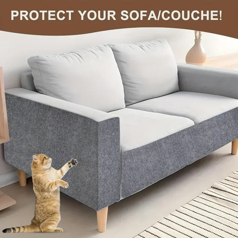 Trimmable Self-Adhesive Carpet Cats Scratch Board Wall Anti-Scratch Sofa Diy Cats Scratch Board Sofa Protection Paws Sharpen